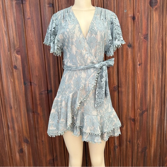 Selfie Leslie Sage Faux Wrap Dress - Picture 5 of 10